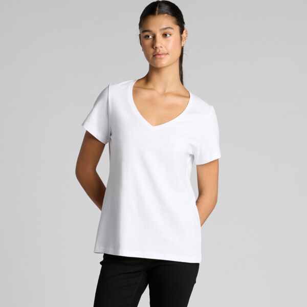 Wo's Maple V Neck Tee Thumbnail